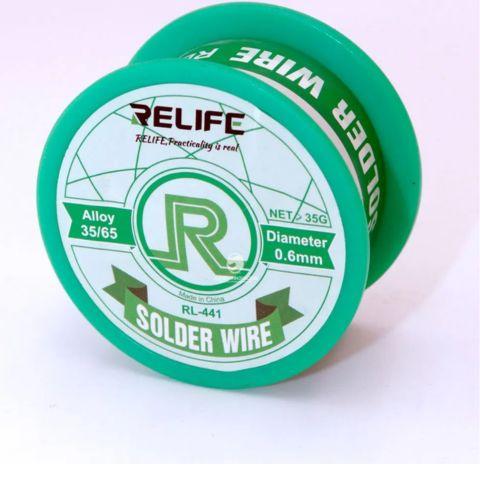 Estaño Relife RL-441 0.6mm 35g para Soldadura