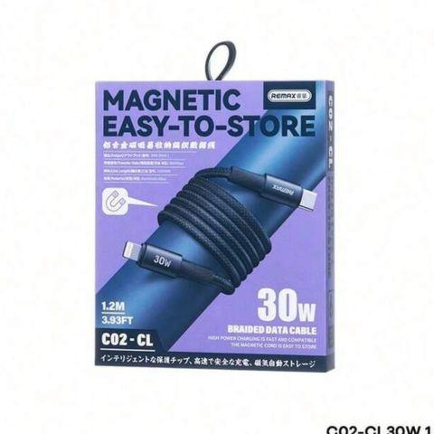 Cable Remax PD Magnético USB-C a Lightning 30W
