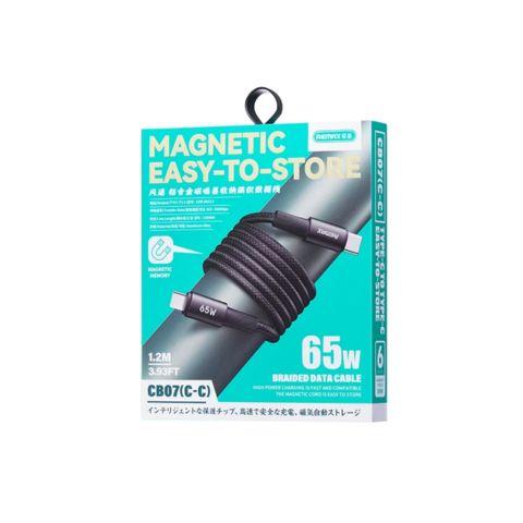 Cable Datos Remax Magnético 65W USB-C a USB-C