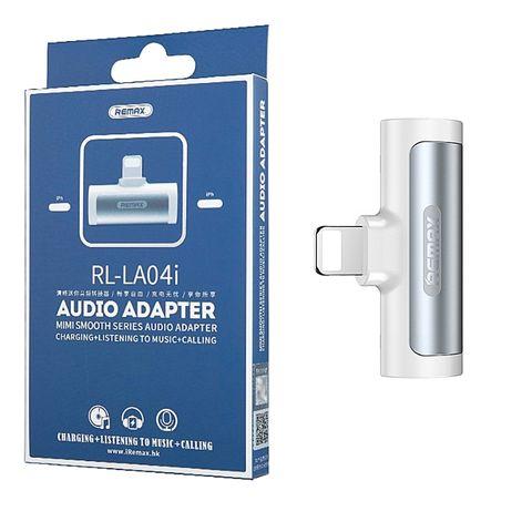 Adaptador Remax RL-LA04i iPhone a Minijack y Carga