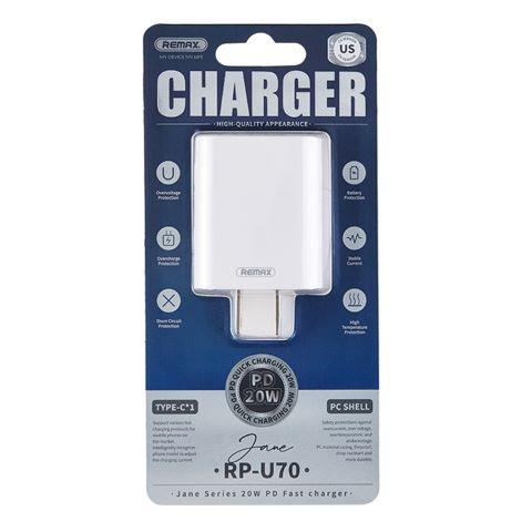 Cargador Remax RP-U70 PD 20W