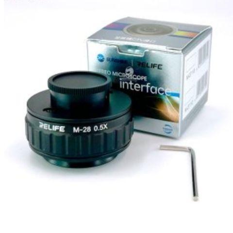 Adaptador Lente Relife RL-M28 para Microscopio CTV 0.35X-0.5X