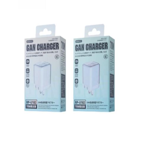 Cargador de Pared Remax RP-U182 70W PD+USB