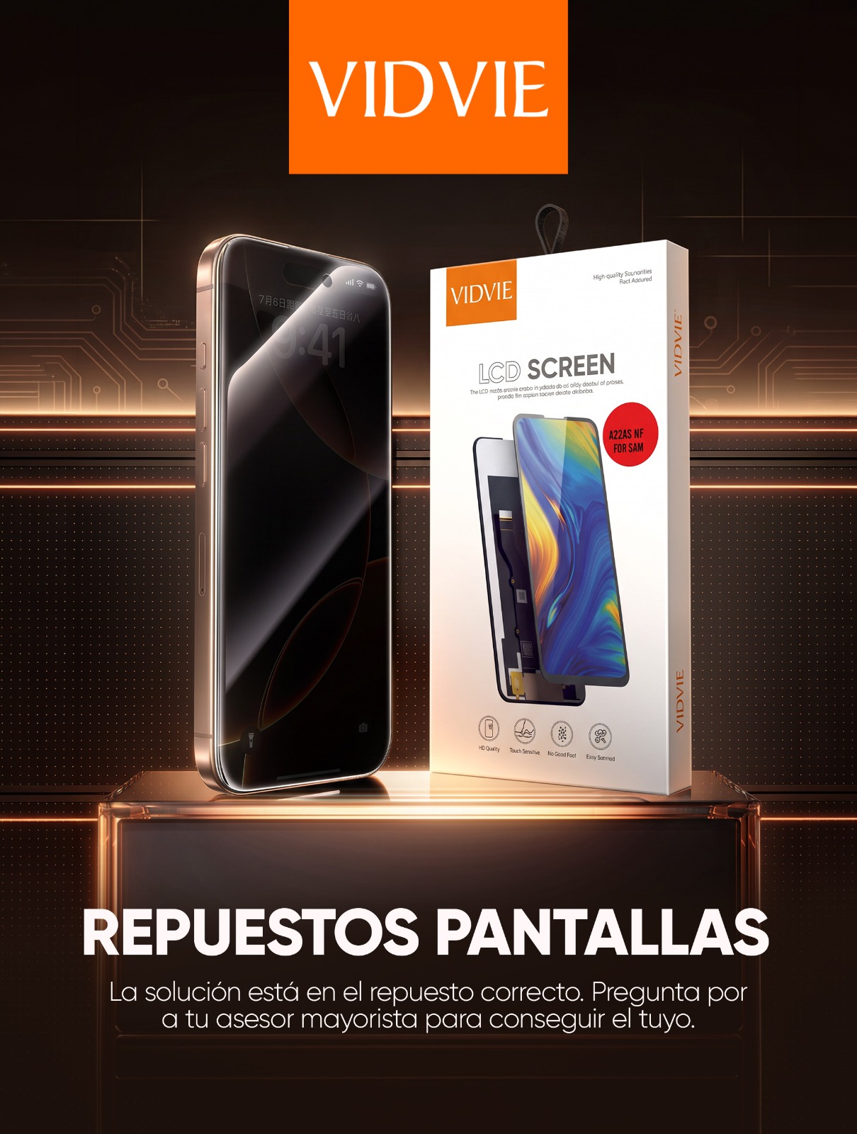 Pantalla VIDVIE para Huawei Y8P